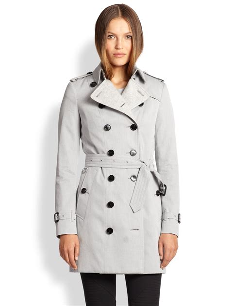 burberry trench coat grey|grey burberry trench coat women's.